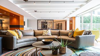 Clubroom seating at The Ridgewood by Windsor, Fairfax, VA